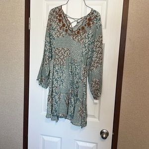 Boho style mini dress